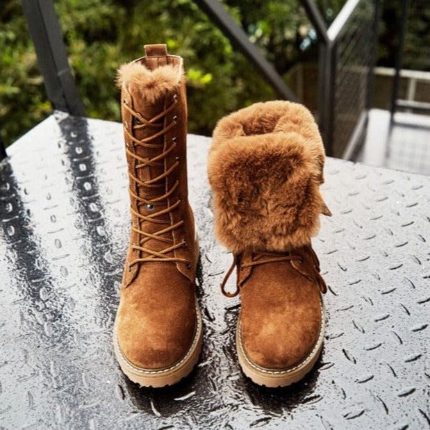 R&B | Hohe Damenstiefel Aus Wildleder