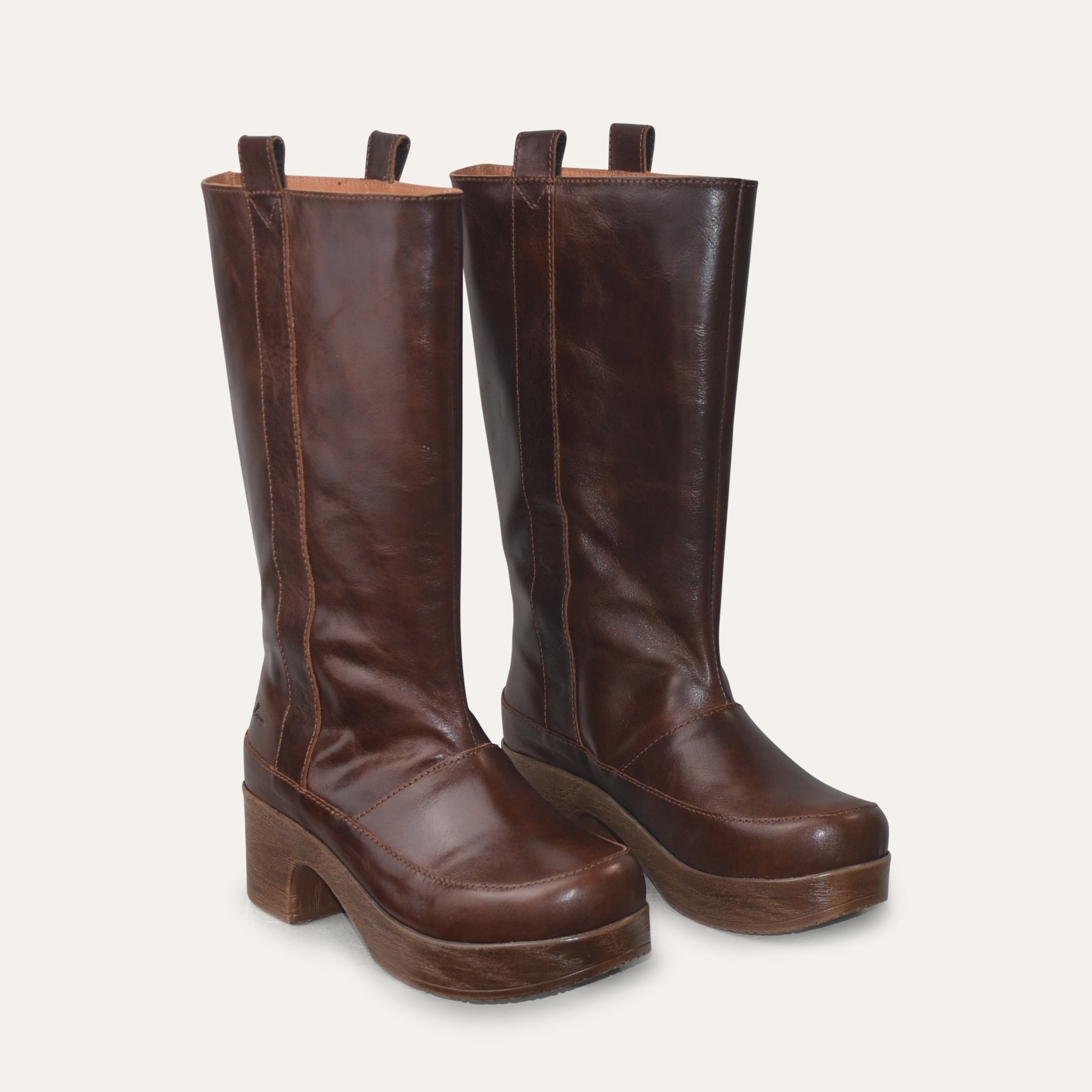 Kniehohe Clog-Stiefel R&B R&B