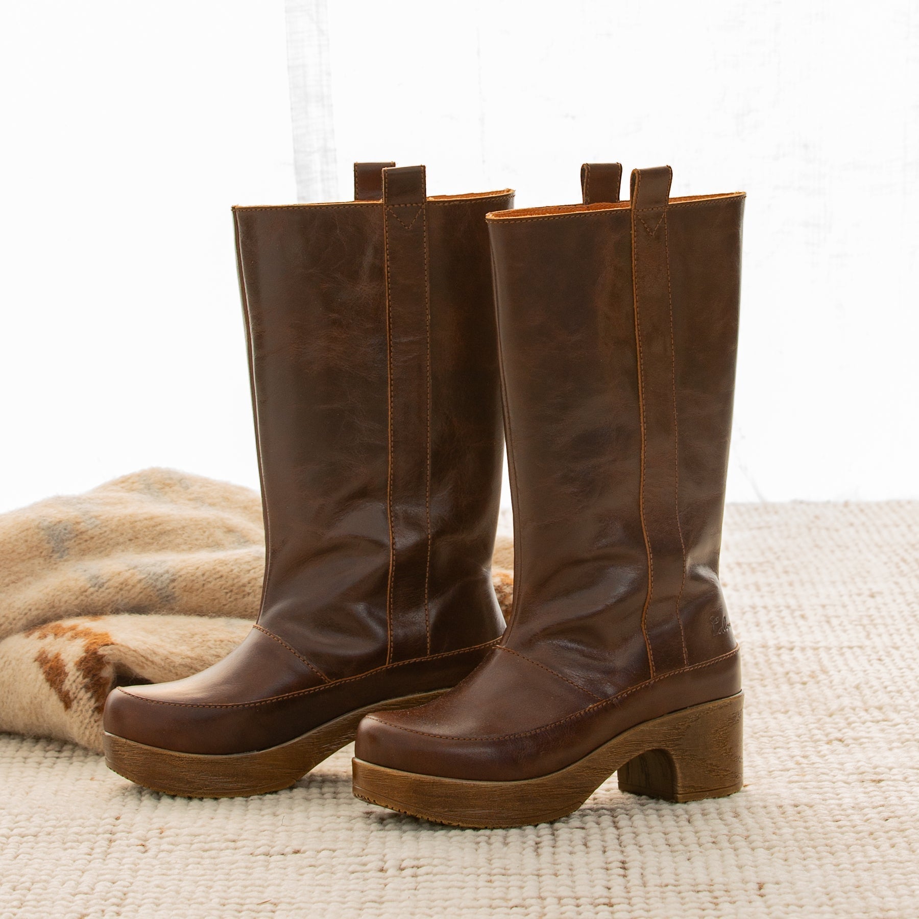 Kniehohe Clog-Stiefel R&B R&B