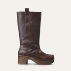 Kniehohe Clog-Stiefel R&B R&B