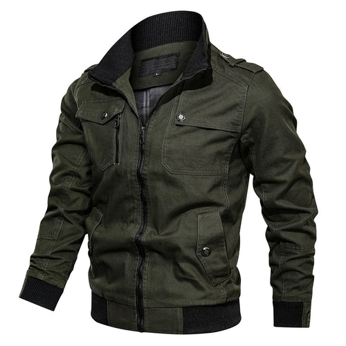 R&B | Bomberjacke Normale Passform Bomberdesign mit Rippkragen und Epauletten Mehrere Taschen