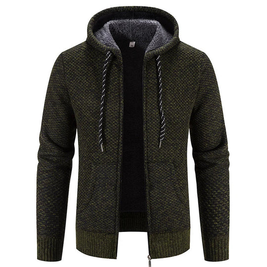 R&B - Lässige Herbst Strickjacke mit Kapuze für Männer