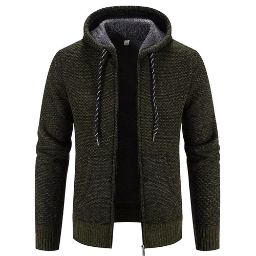 R&B - Lässige Herbst Strickjacke mit Kapuze für Männer