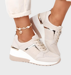 R&B | Sneakers Leichtgewicht, Atmungsaktive Sneakers Mit Keilabsatz Für Damen