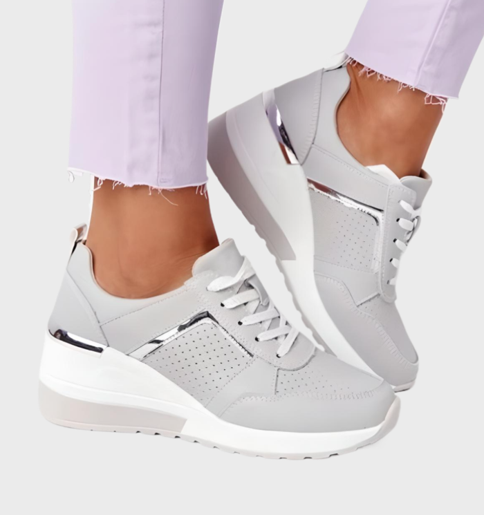 R&B | Sneakers Leichtgewicht, Atmungsaktive Sneakers Mit Keilabsatz Für Damen