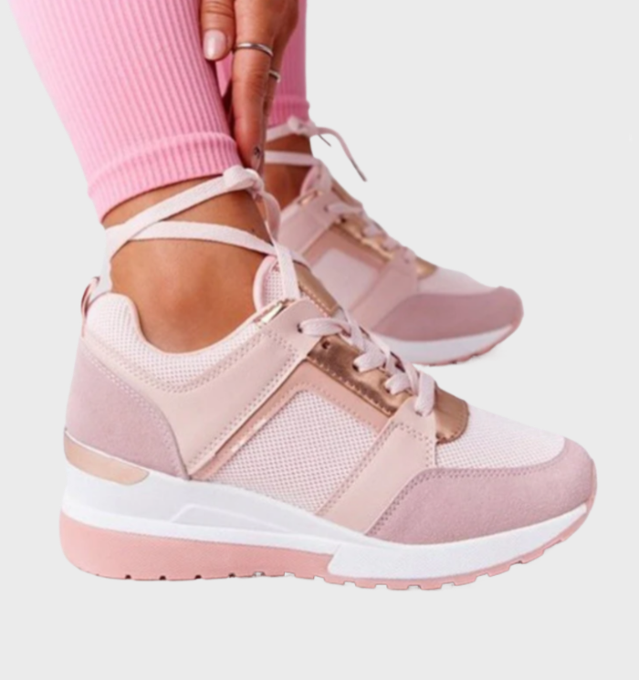 R&B | Sneakers Leichtgewicht, Atmungsaktive Sneakers Mit Keilabsatz Für Damen