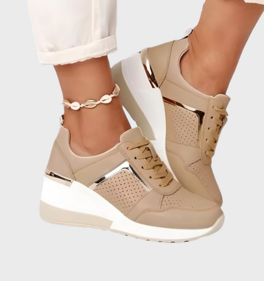 R&B | Sneakers Leichtgewicht, Atmungsaktive Sneakers Mit Keilabsatz Für Damen