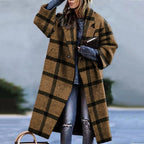 Herren Mantel Lang | Oversized Wintermantel mit Notch-Lapel & Taschen