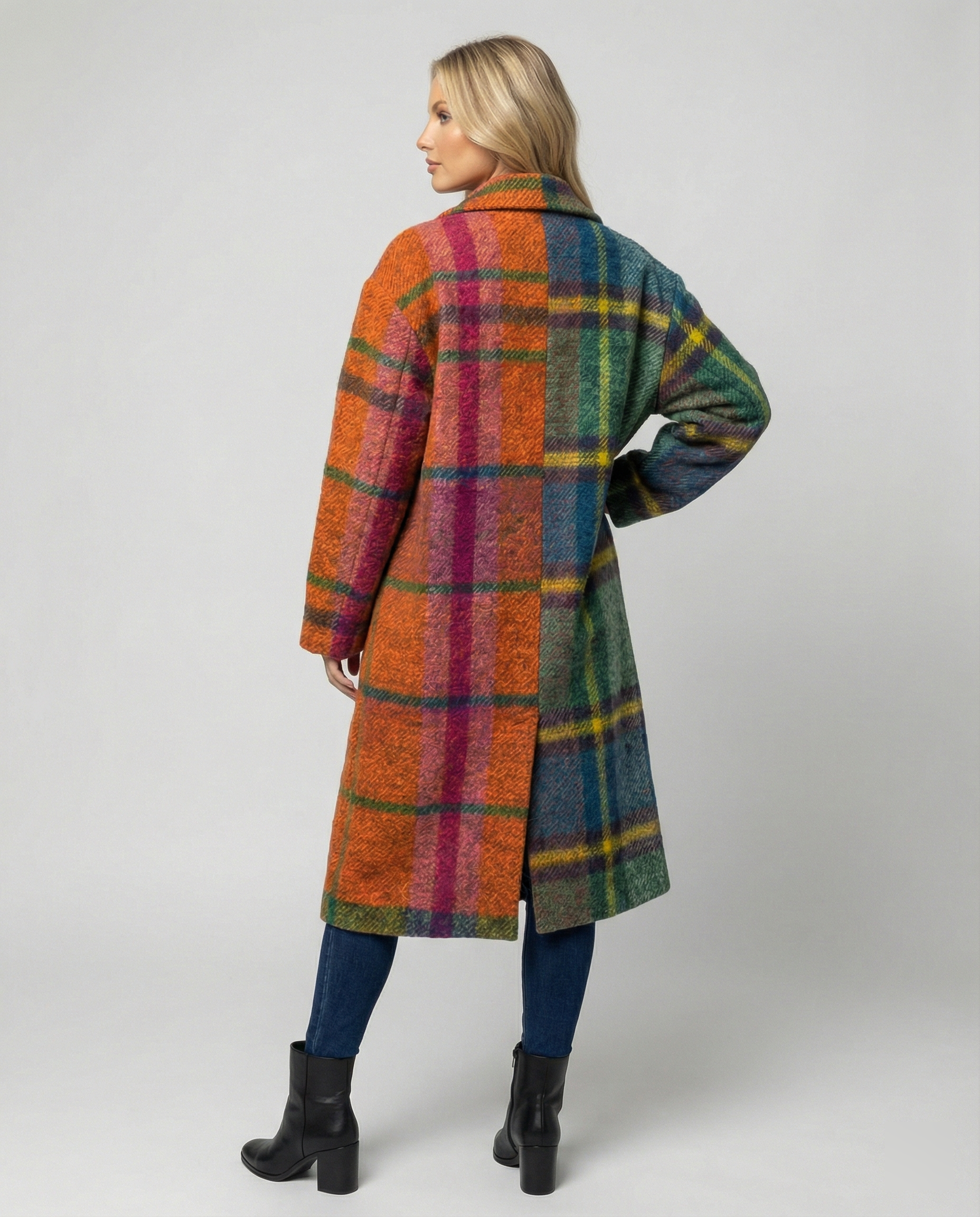 Herren Mantel Lang | Oversized Wintermantel mit Notch-Lapel & Taschen