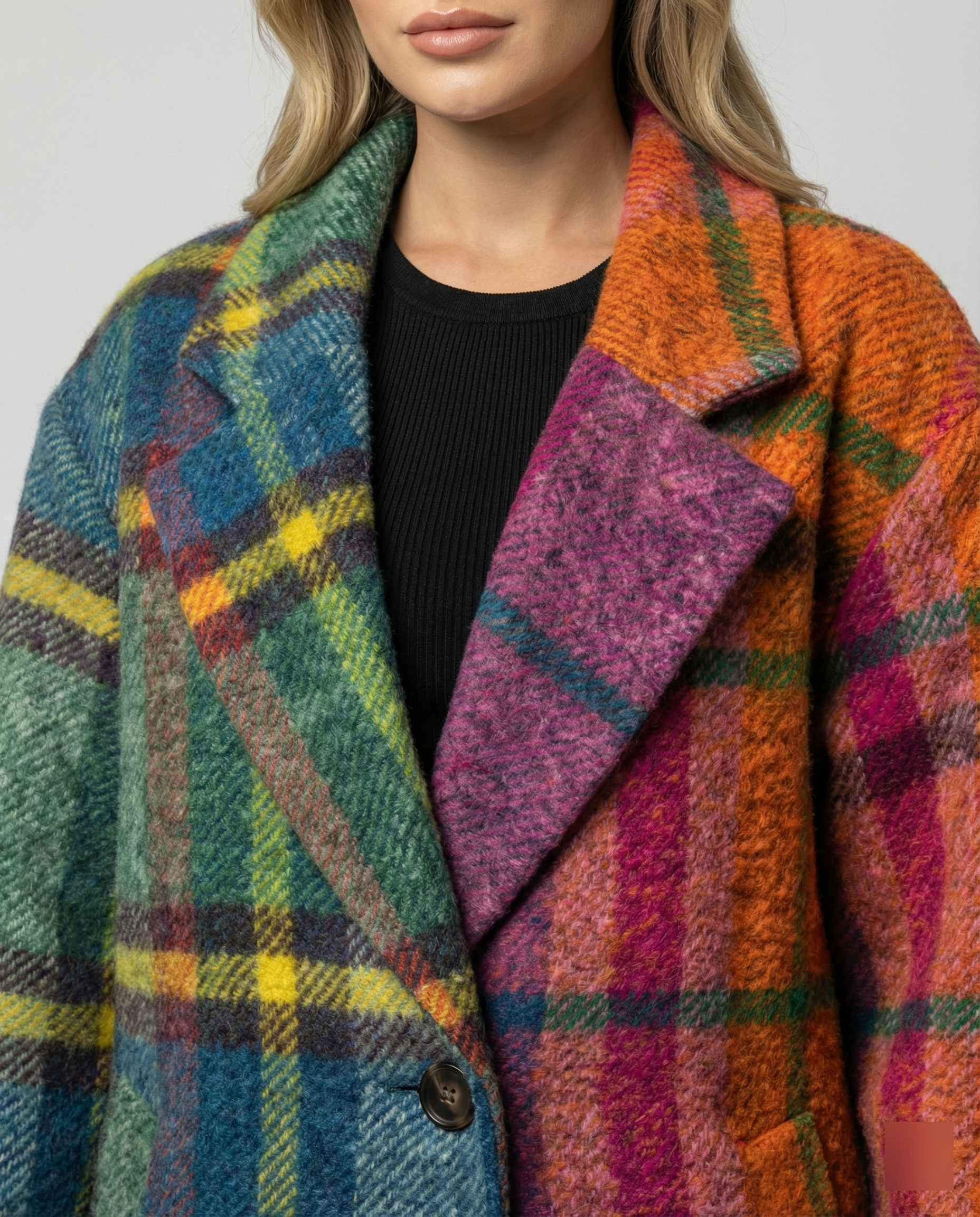 Herren Mantel Lang | Oversized Wintermantel mit Notch-Lapel & Taschen