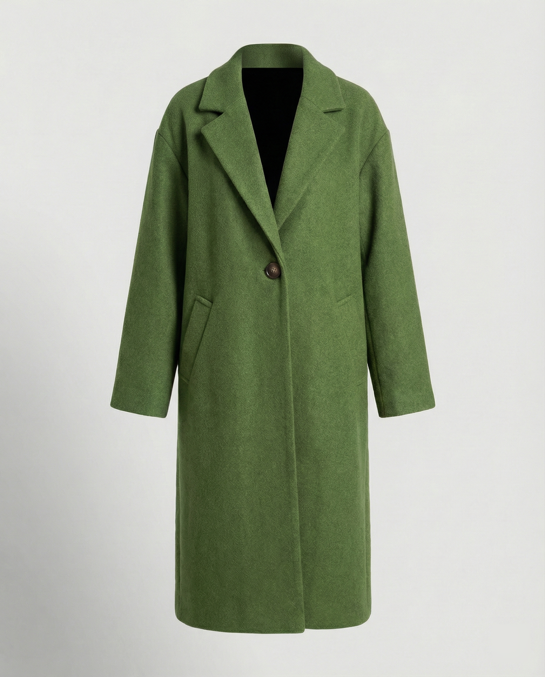Herren Mantel Lang | Oversized Wintermantel mit Notch-Lapel & Taschen