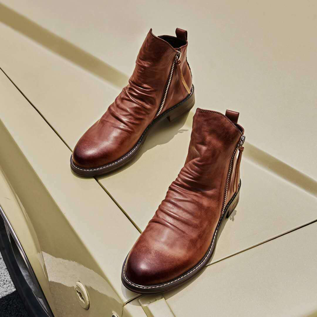 R&B | Lässige Herbst Stilvolle Stiefel mit Reißverschluss für Männer