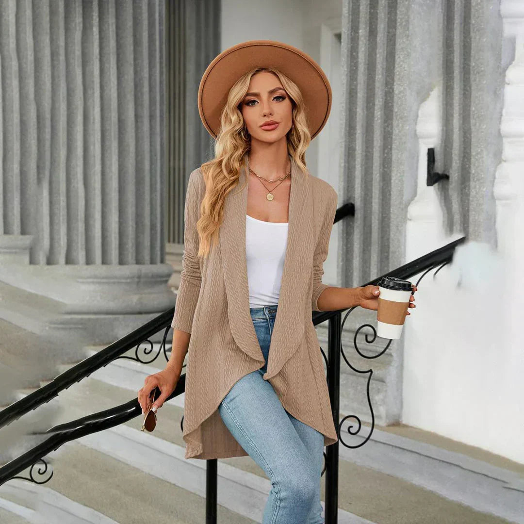 R&B | Cardigan - Damen Herbst Stilvoll Langarm Cardigan