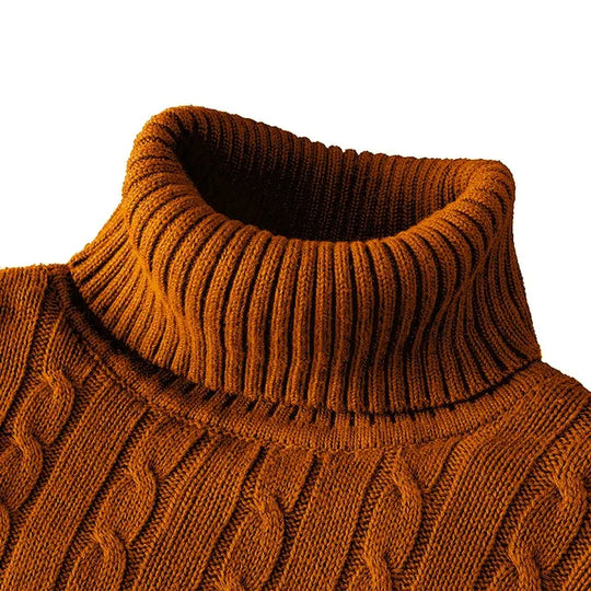 R&B | Kuscheliger Herrenpullover mit trendigem Rollkragen - Wintersaison 2024