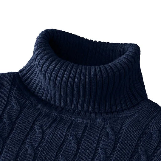 R&B | Kuscheliger Herrenpullover mit trendigem Rollkragen - Wintersaison 2024