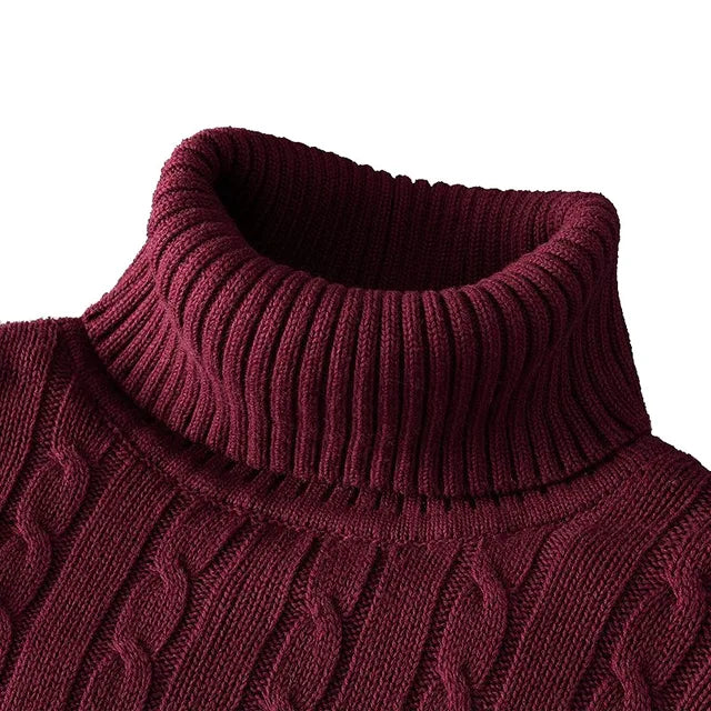 R&B | Kuscheliger Herrenpullover mit trendigem Rollkragen - Wintersaison 2024