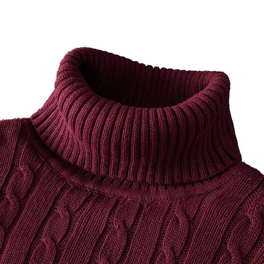 R&B | Kuscheliger Herrenpullover mit trendigem Rollkragen - Wintersaison 2024