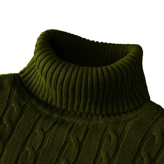 R&B | Kuscheliger Herrenpullover mit trendigem Rollkragen - Wintersaison 2024