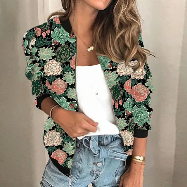 EB - Bedruckte Zip-up-Jacke