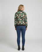 R&B | Bedruckte Zip Jacke
