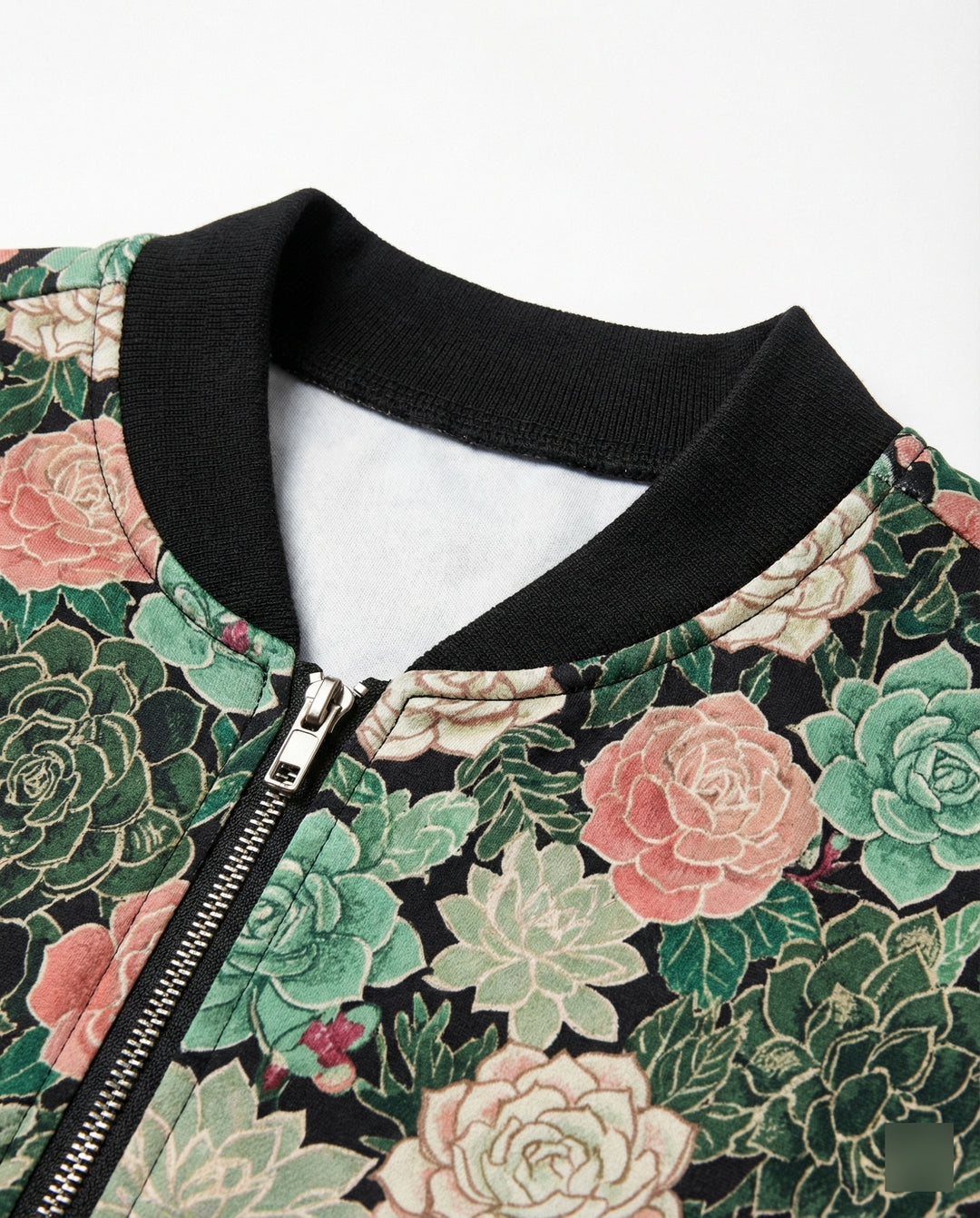 R&B | Bedruckte Zip Jacke