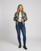 R&B | Bedruckte Zip Jacke
