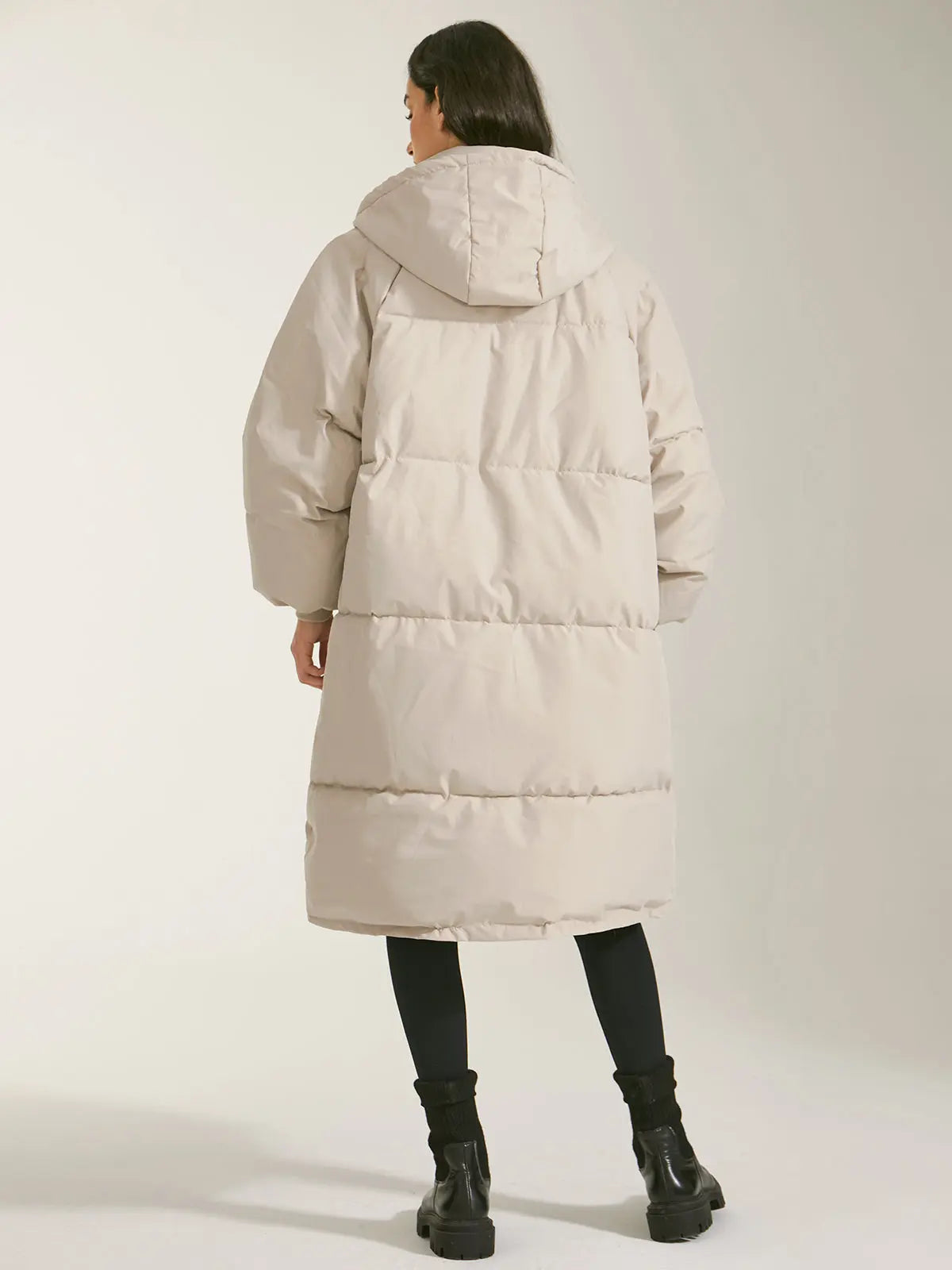 R&B | Pufferparka mit Kapuze und Reißverschluss