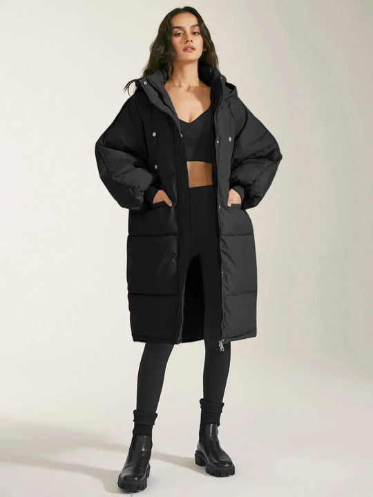 R&B | Pufferparka mit Kapuze und Reißverschluss