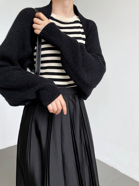 R&B | Strick Bolero mit Langen Ärmeln Weich und Modern Perfekt für Layering
