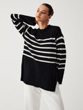 R&B | Großer Pullover mit Streifen