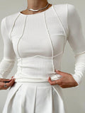 R&B | Figurbetonte Bluse mit Nahtdetails Elegant und Modern