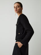 R&B | Button Tweed Jacke