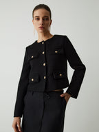 R&B | Button Tweed Jacke