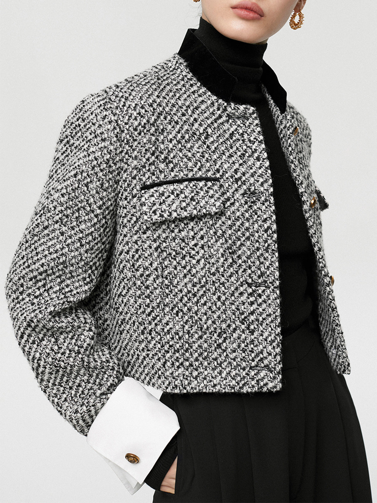 R&B | Boucle Crop Blazer