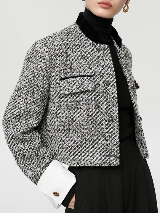 R&B | Boucle Crop Blazer