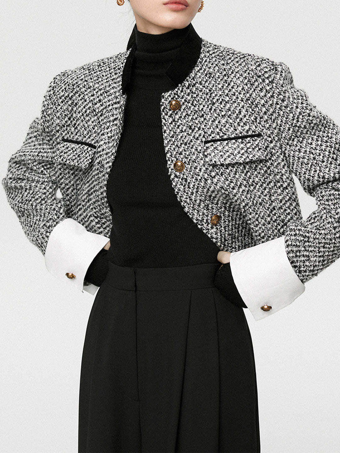 R&B | Boucle Crop Blazer