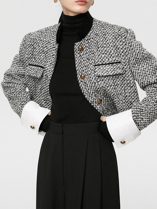 R&B | Boucle Crop Blazer