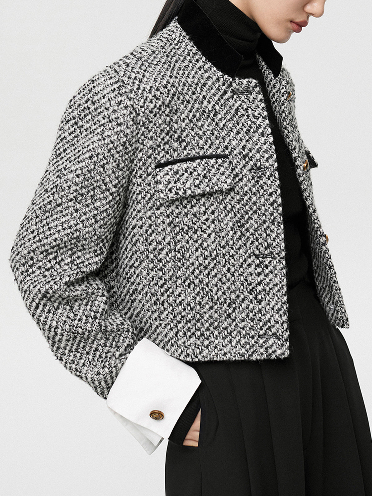 R&B | Boucle Crop Blazer