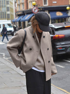 R&B | Stilvolle und Bequeme Oversized Damenjacke mit Knopfverschluss