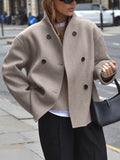 R&B | Stilvolle und Bequeme Oversized Damenjacke mit Knopfverschluss