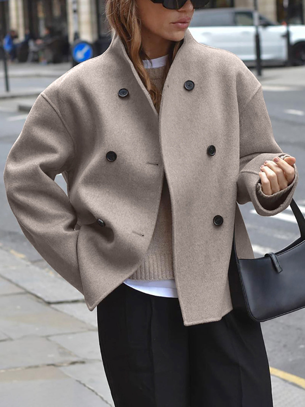 R&B | Stilvolle und Bequeme Oversized Damenjacke mit Knopfverschluss