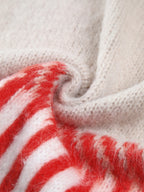 R&B | Cardigan mit Grafischem Muster Mohairmischung Einzigartig und Stilvoll
