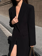R&B | schwarze Trenchcoat - elegante Damenoberbekleidung