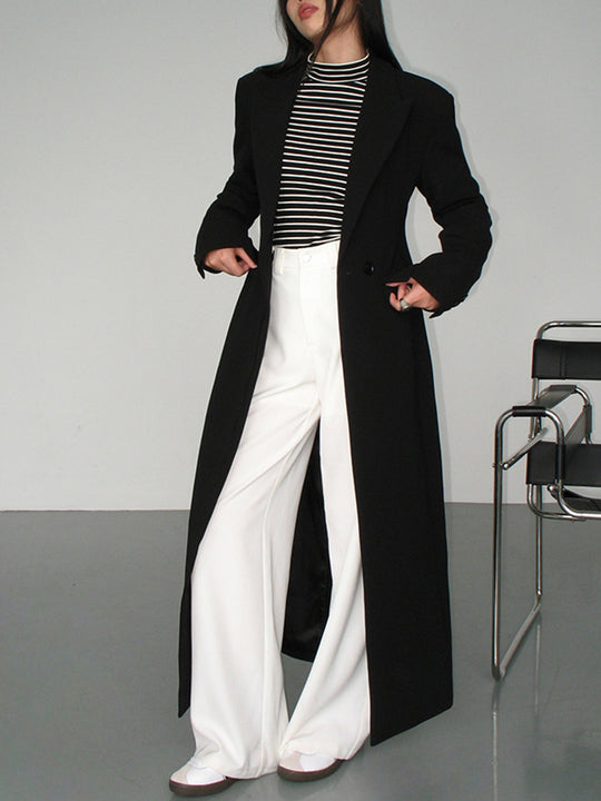 R&B | schwarze Trenchcoat - elegante Damenoberbekleidung
