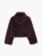 R&B | Flauschige Imitation Pelz Kurze Jacke