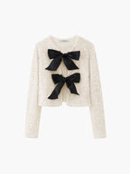 R&B | Samt Schleifen Dekor Jacke