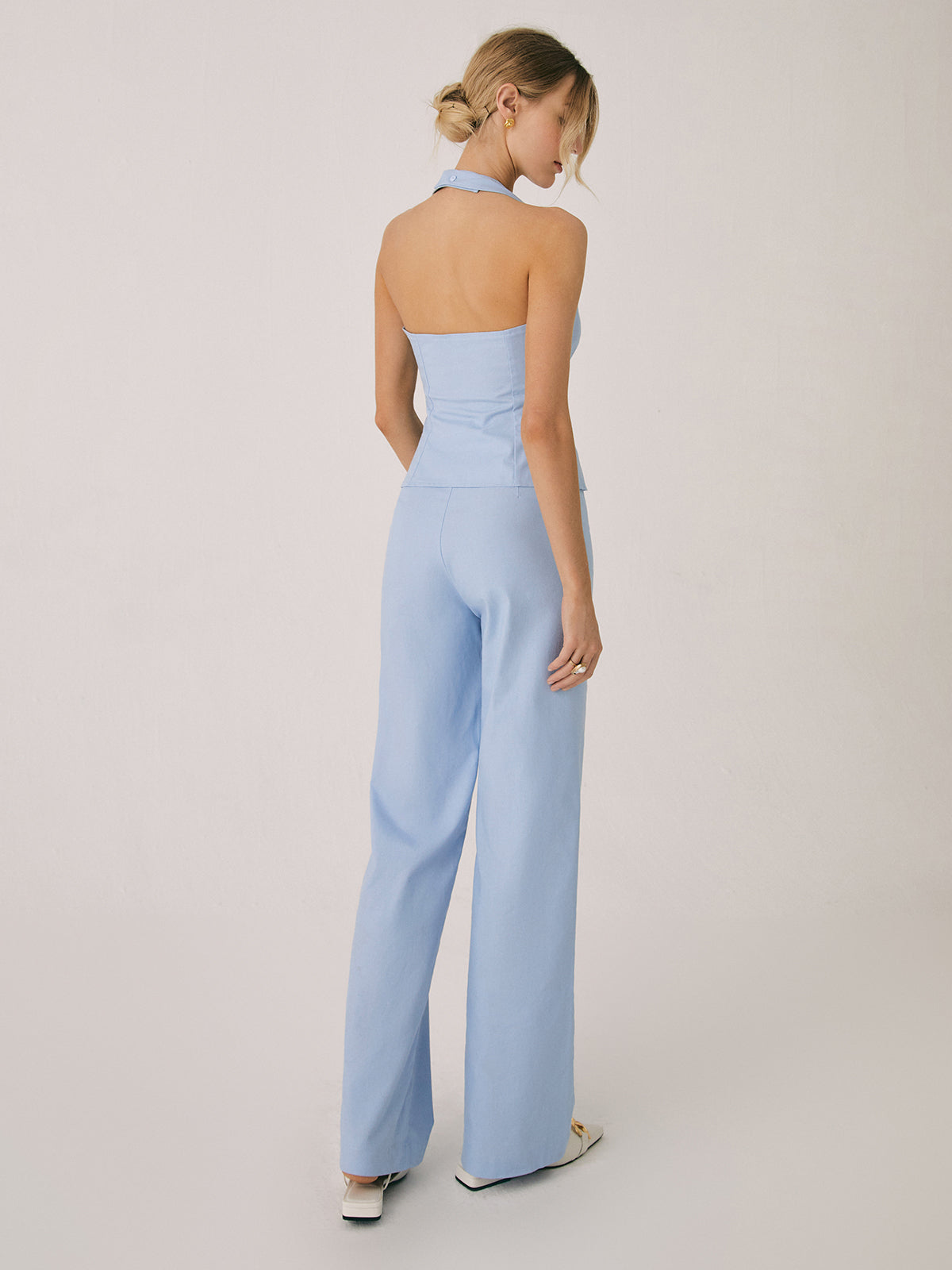 R&B | Baumwollweste mit Geraden Beinhosen Set