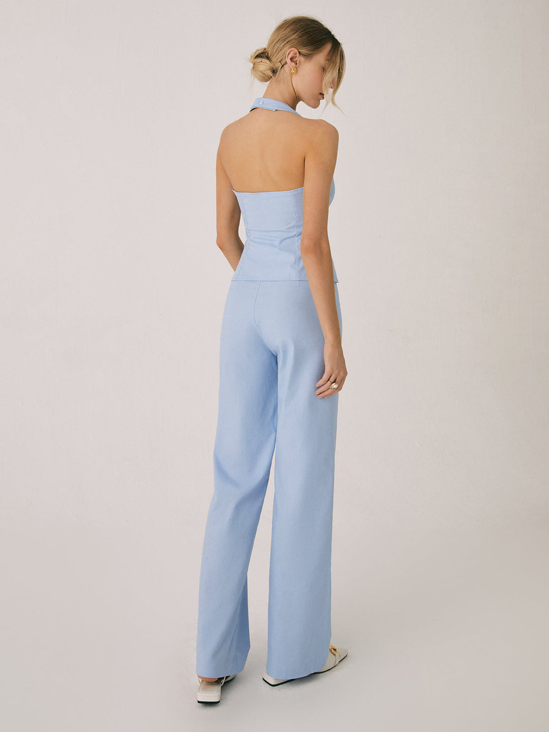 R&B | Baumwollweste mit Geraden Beinhosen Set