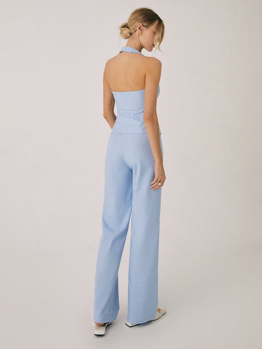 R&B | Baumwollweste mit Geraden Beinhosen Set