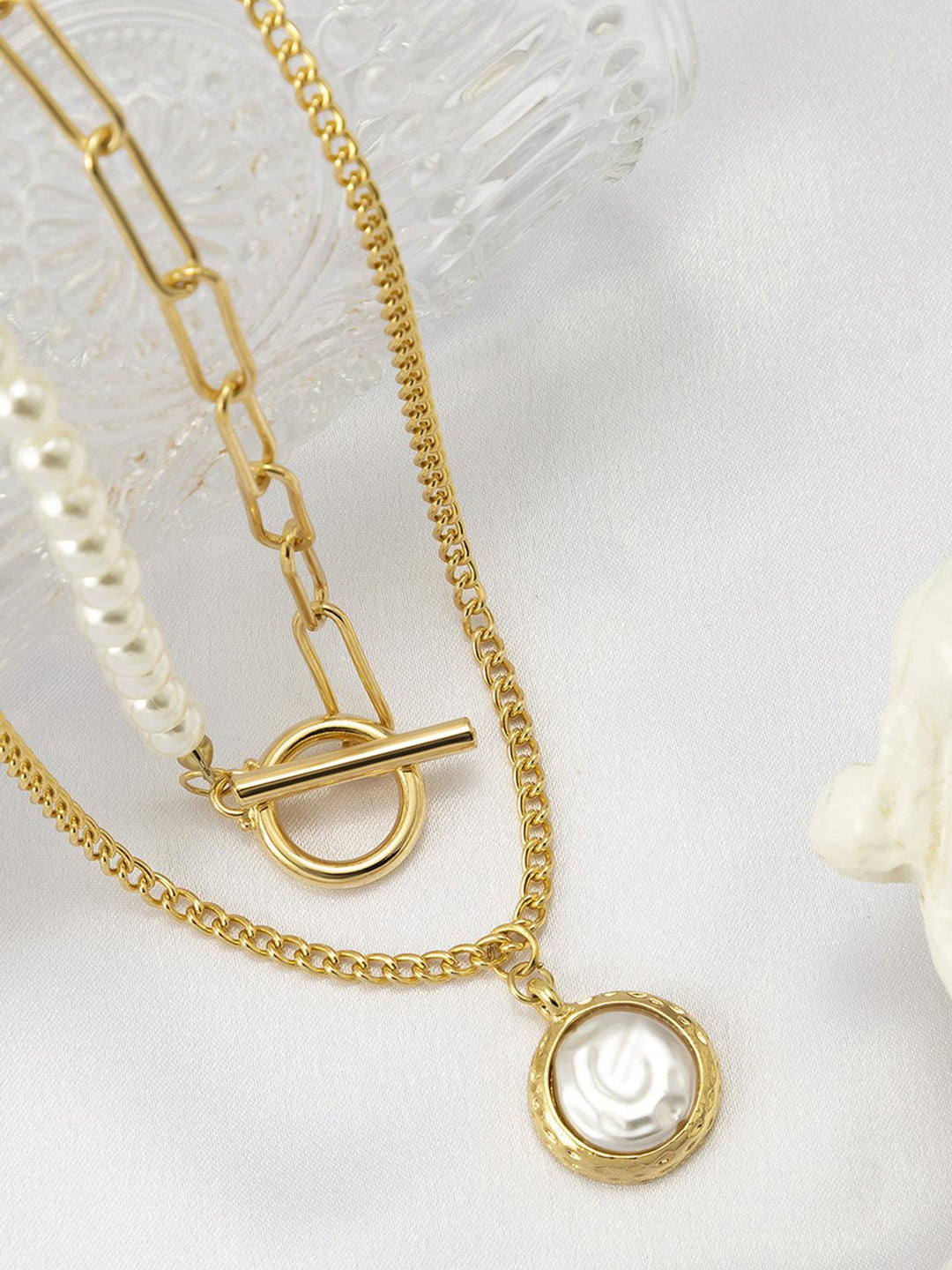 R&B | Faux Perlen Schmuck Halskette